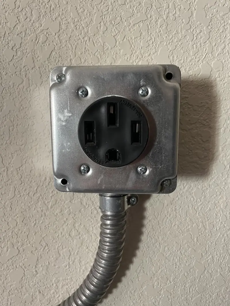 NEMA 14-50 outlet installed for Smart Home Electrical in Columbia